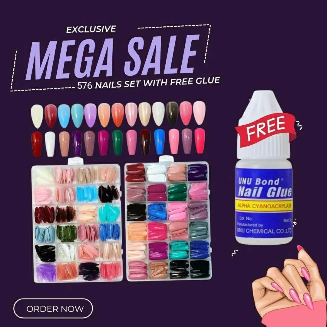 Artificial Nails With Glue
