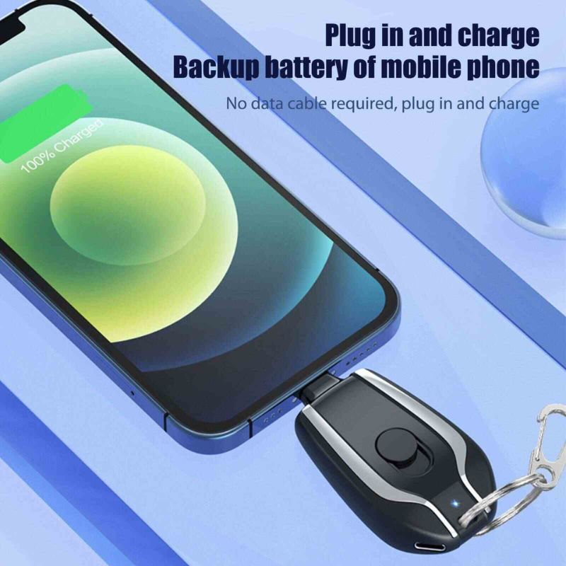 Mini Keychain Power Bank | Ultra-Compact 1500mAh